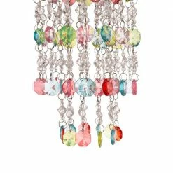 Glitzhome 18.75 in. H Solar Lighted Hanging Chandelier with Acrylic Multi-Colored Jewel Beads 10 Glitzhome 18.75 in. H Solar Lighted Hanging Chandelier with Acrylic Multi-Colored Jewel Beads -Design Toscano Sales Store glitzhome wind chimes gh1407203568 1f 1000