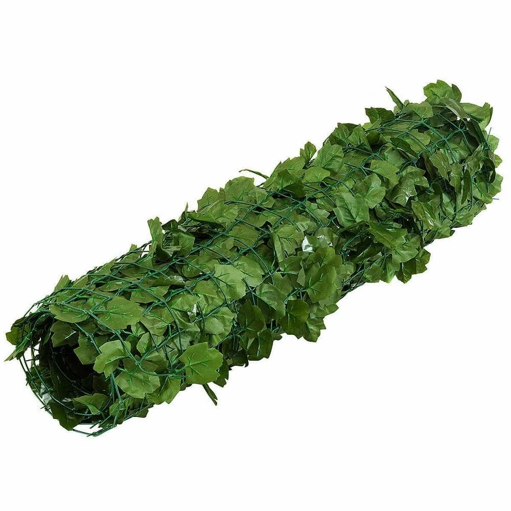 Costway 59 in. x 118 in. Plactic Faux Ivy Leaf Decorative Artificial Privacy Fence in Green 7 Costway 59 in. x 118 in. Plactic Faux Ivy Leaf Decorative Artificial Privacy Fence in Green - Image 5