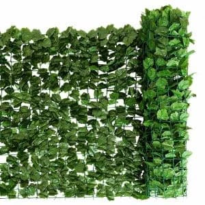 Costway 59 in. x 118 in. Plactic Faux Ivy Leaf Decorative Artificial Privacy Fence in Green 3 Costway 59 in. x 118 in. Plactic Faux Ivy Leaf Decorative Artificial Privacy Fence in Green