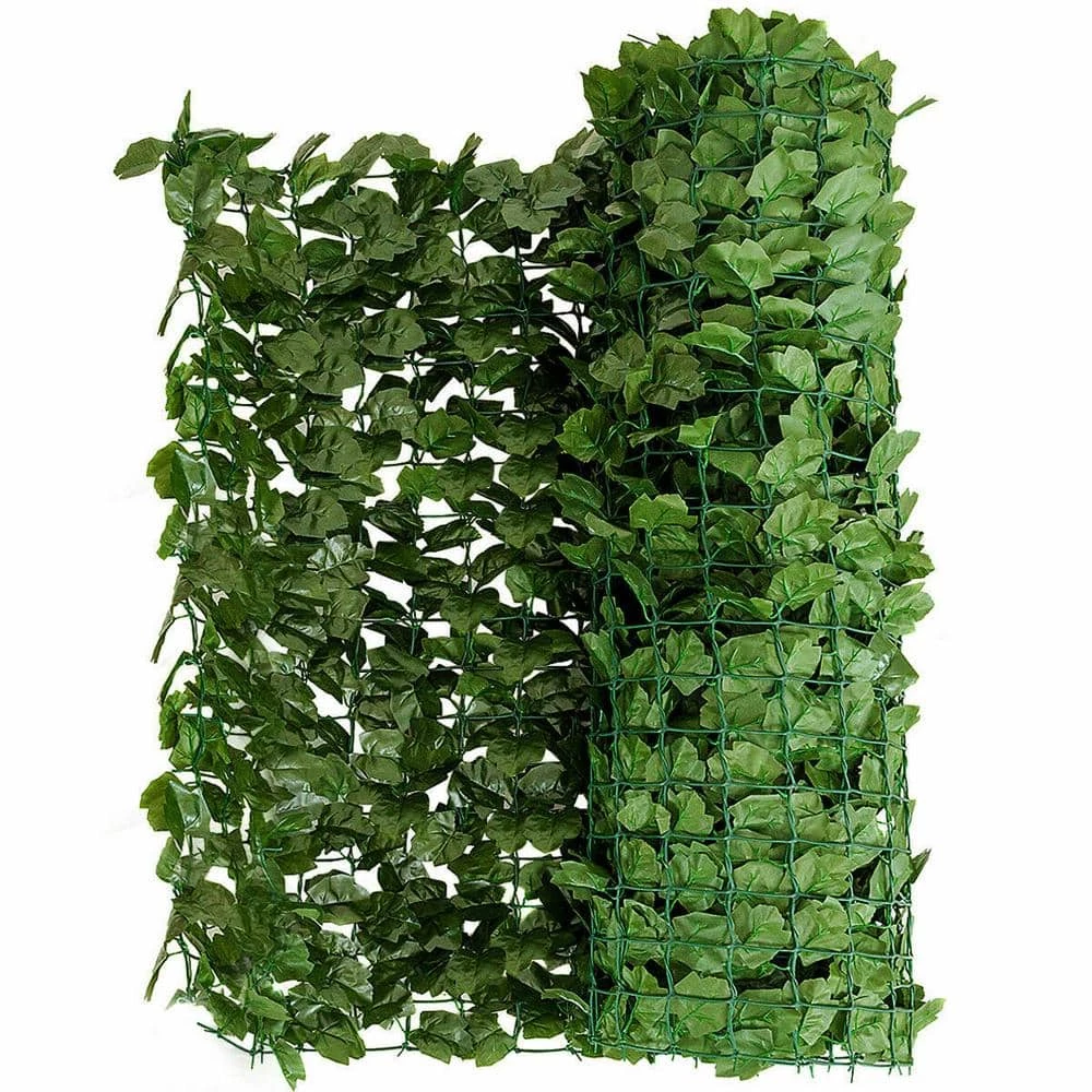 Costway 59 in. x 118 in. Plactic Faux Ivy Leaf Decorative Artificial Privacy Fence in Green 6 Costway 59 in. x 118 in. Plactic Faux Ivy Leaf Decorative Artificial Privacy Fence in Green - Image 4