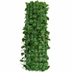 Costway 59 in. L x 94.5 in. W x 6 in. H Plastic Faux Ivy Leaf Garden Decorative Fence -Design Toscano Sales Store green costway garden fencing ghm0270 c3 1000