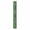 Glitzhome 60 in. H Green Oversized Wooden "Welcome to the Garden" Porch Sign (KD)