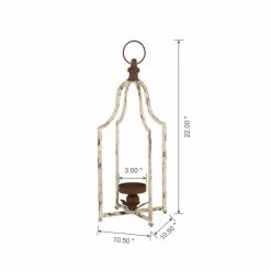 Glitzhome 22.00 in. H Large Farmhouse Metal Lantern -Design Toscano Sales Store multi glitzhome outdoor lanterns gh1406202686 c3 1000