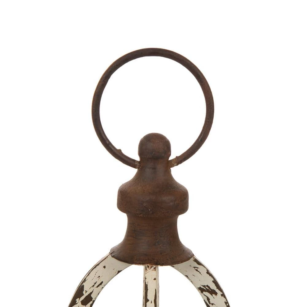 Glitzhome 16.50 in. H Small Farmhouse Metal Lantern 7 Glitzhome 16.50 in. H Small Farmhouse Metal Lantern - Image 5