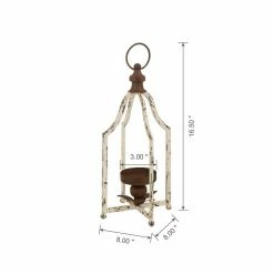 Glitzhome 16.50 in. H Small Farmhouse Metal Lantern 11 Glitzhome 16.50 in. H Small Farmhouse Metal Lantern -Design Toscano Sales Store multi glitzhome outdoor lanterns gh1406202687 c3 1000