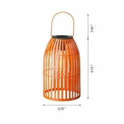 Glitzhome 9.75 in. H Metal Woven Orange Solar Powered Outdoor Hanging Lantern 15 Glitzhome 9.75 in. H Metal Woven Orange Solar Powered Outdoor Hanging Lantern -Design Toscano Sales Store oranges peaches glitzhome outdoor lanterns 2023300021 1f 1000