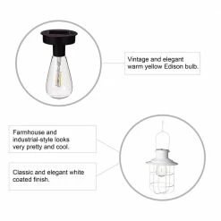 Glitzhome 9.75 in. H White Metal Wire Solar Powered Outdoor Hanging Lantern 12 Glitzhome 9.75 in. H White Metal Wire Solar Powered Outdoor Hanging Lantern -Design Toscano Sales Store whites glitzhome outdoor lanterns 2023300023 4f 1000