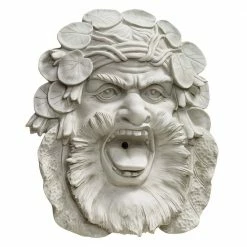 Design Toscano 16.5 in. H Haford Mansion Greenman Polyresin Wall Fountain -Design Toscano Sales Store woodtone design toscano indoor water fountains ky2082 c3 1000 1